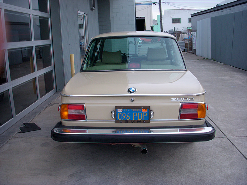 1976 BMW 2002 rear view